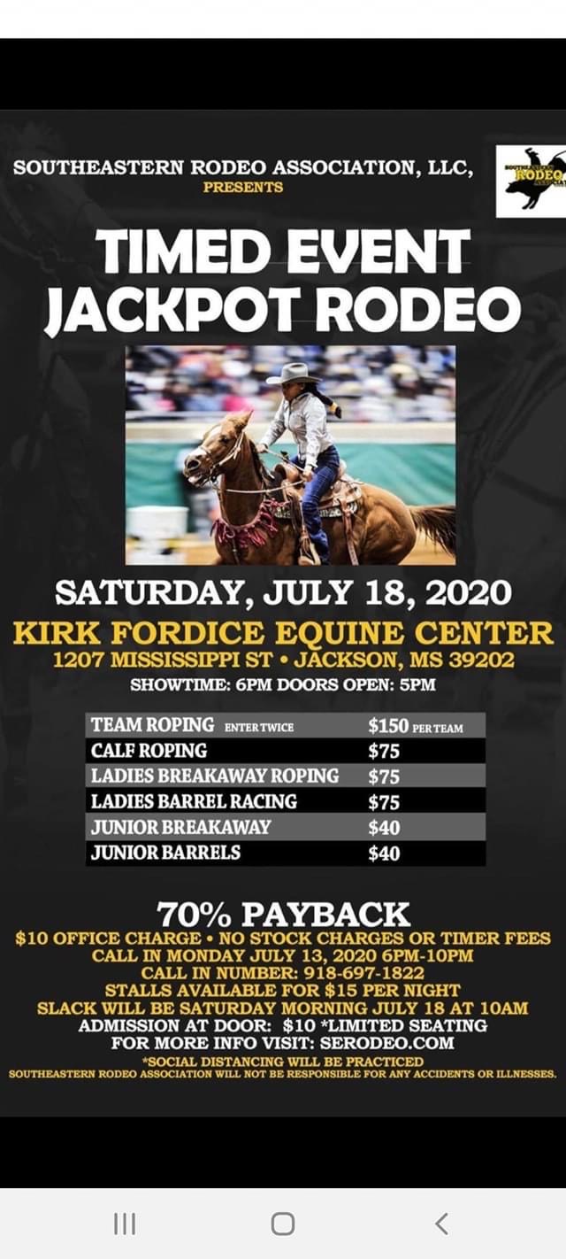 Alabama Roping Calendar